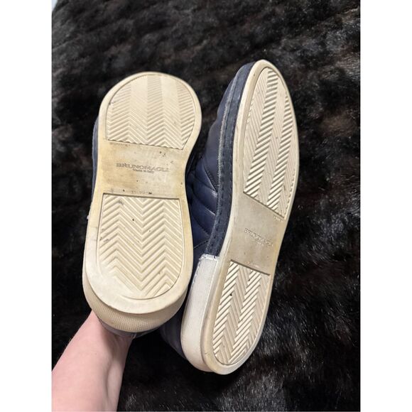 BRUNO MAGLI BLUE SANTO SHOES SNEAKER 100% CALF LEATHER ITALY 11 M